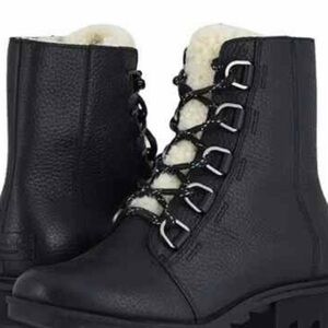 Sorel Black Women's Lace-Up Boots